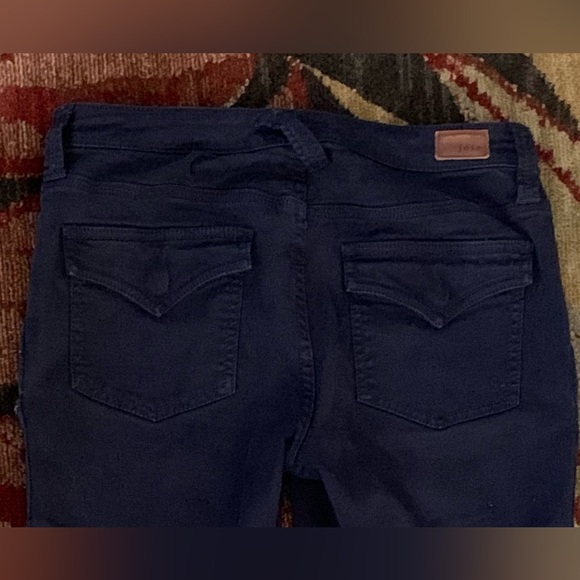 Joie Park Skinny Pants Women’s 27 Navy Blue Back Flap Pockets Zippers Ankle XS S - Picture 8 of 10